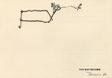 Stanley Brouwn - Zeichnungen This Way Brouwn