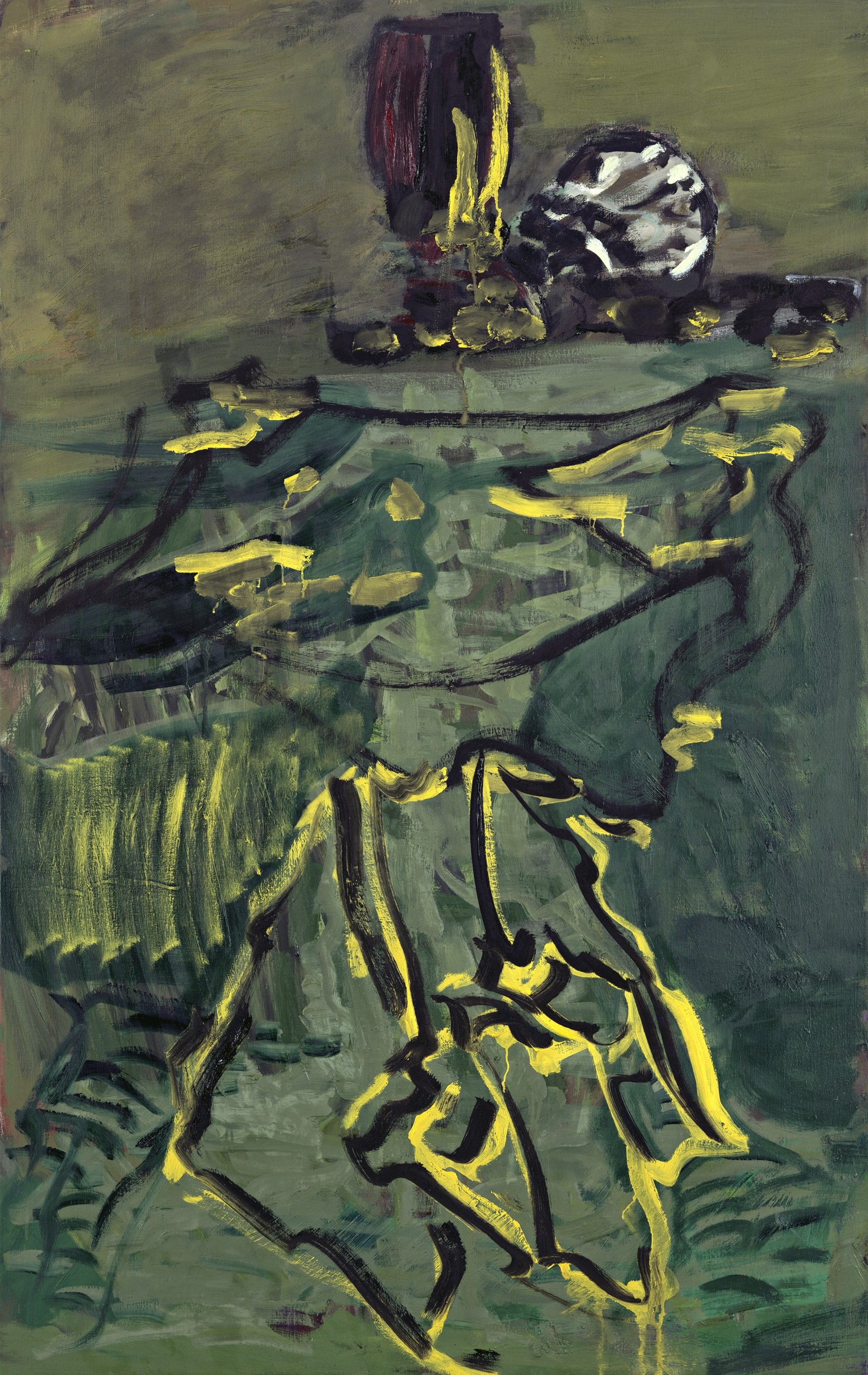 Per Kirkeby, Ohne Titel, 2009, Öl auf Leinwand, 160 x 100 cm