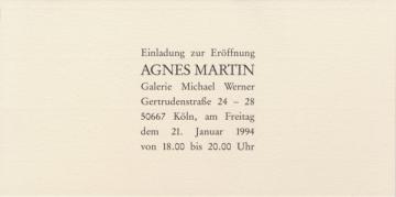 Agnes Martin - Bilder